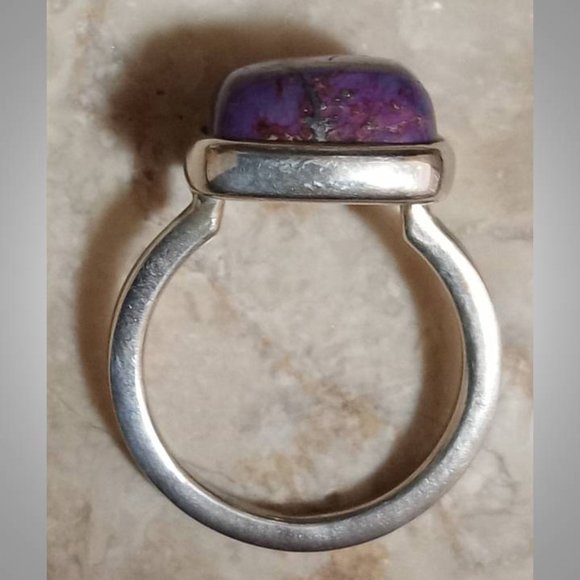 CLOSEOUT! 🔥 AUTHENTIC Mohave Purple Turquoise sterling silver Ring sz 7  04 - Picture 7 of 10